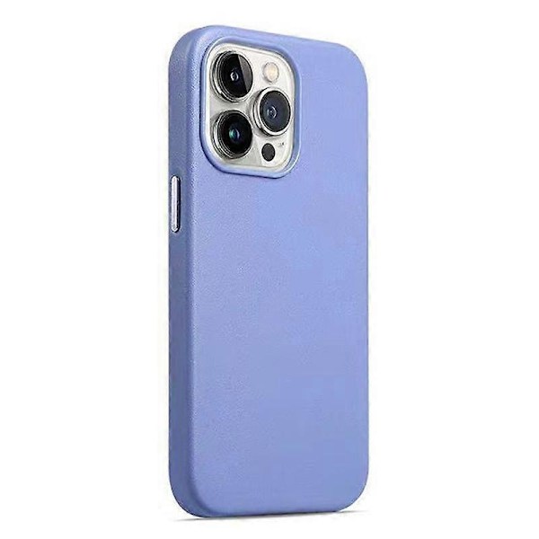 Anti-ridse Telefoncover til iPhone 15 Plus PU+PC Beskyttelsesetui Kompatibelt med MagSafe Oplader Multicolor Style D