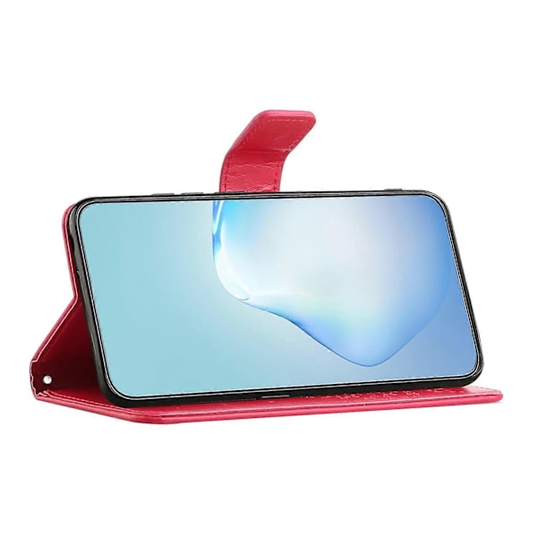 Til Motorola Moto G35 5G Etui PU Læder Ugle Træ Præget Tegnebog Telefon Cover Multicolor Style D