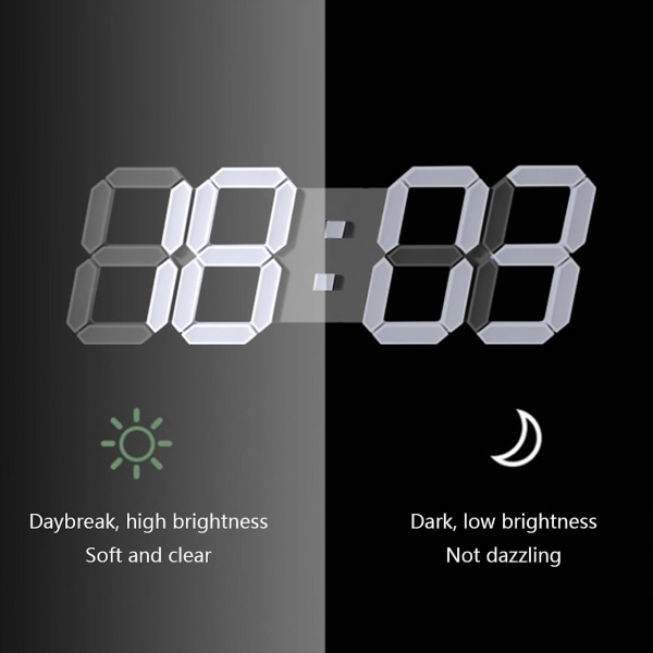 Celsius Natlampe Display Bord Bordure Vækkeure Fra Stue