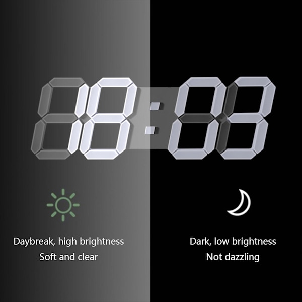 Celsius Nattlys Display Bord Skrivebordsklokker Vekkerklokke Fra Stue
