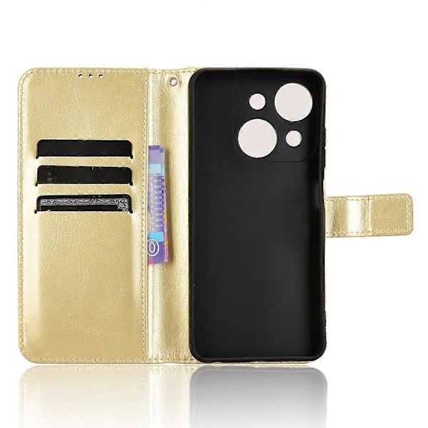 Etui til itel A50C A669L Crazy Horse tekstur PU læder telefonpung cover Multicolor Style C