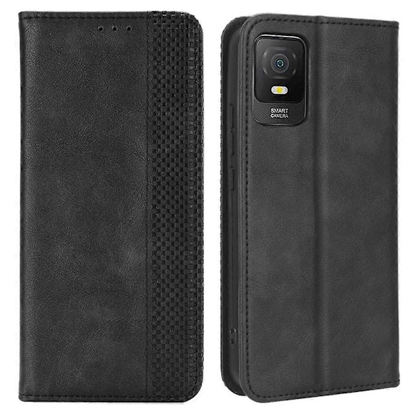 Til TCL 403 Retro Telefon Cover Magnetisk PU Læder Stand Mobiltelefon Wallet Case