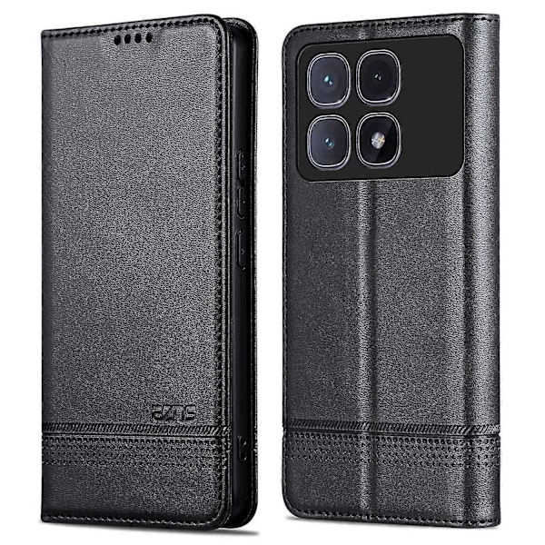 AZNS Xiaomi Redmi K70 Ultra -kotelo, lehmännahkajäljitelmä PU-nahkainen lompakkokotelo - Vihreä Multicolor Black