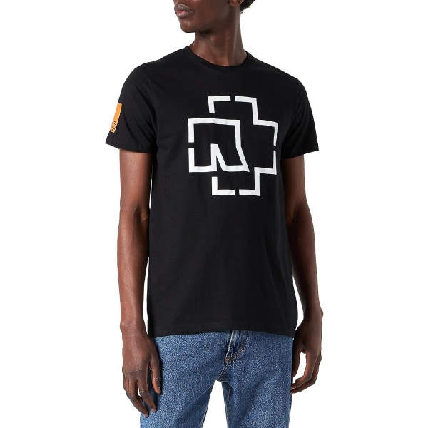 Rammstein T-shirt med logotyp för män Black 3XL