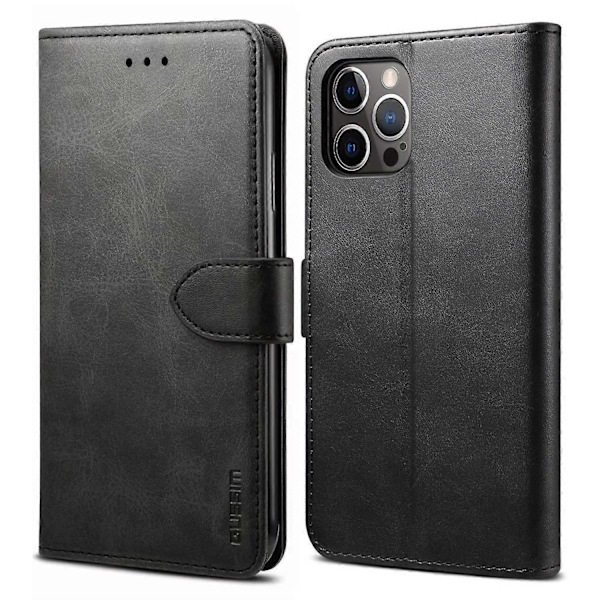 GUSSIM Magnetisk Lukning Lås Læder Telefonpung Stand Case til iPhone 12 6.1 tommer/12 Pro 6.1 tommer
