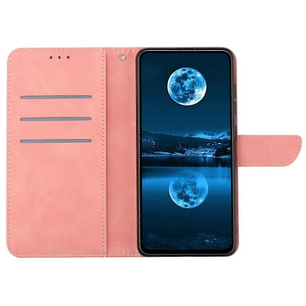 Til Samsung Galaxy A05 4G Etui PU Læder Præget Linje Telefon Stand Cover Multicolor Style A