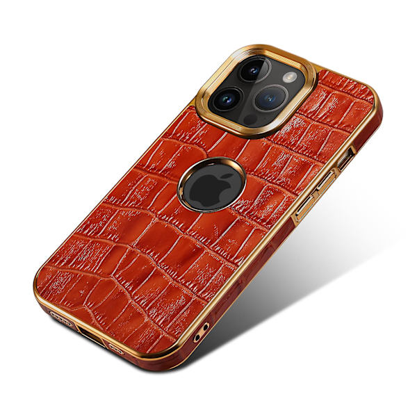 Crocodile Texture Case För Iphone 12 Pro Max Pc+tpu Galvaniserad cover Red