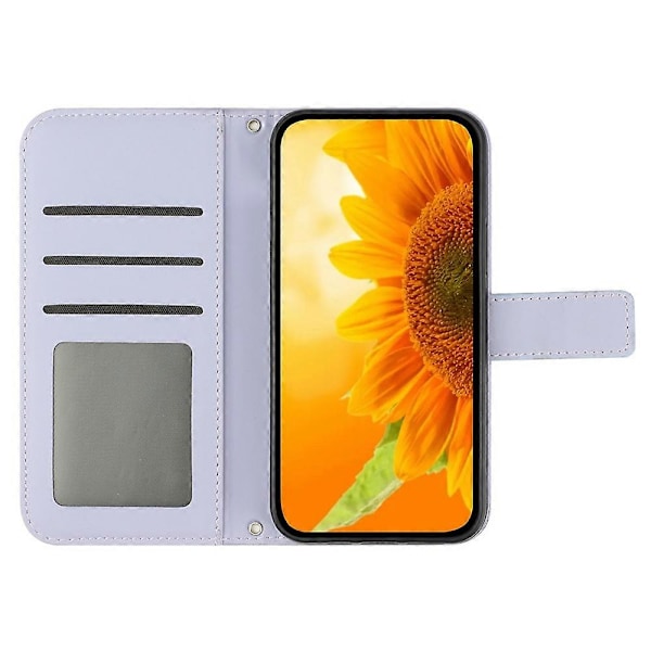 Til Xiaomi 14 Pro Etui Hud-berørings Wallet Stand Læder Cover med Skulderrem Multicolor Style C