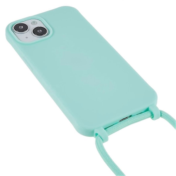 iPhone 14 Plus Integroitu TPU Puhelimen Takakansi Naarmuuntumista Estävä Suojus Nauhalla Multicolor Style F