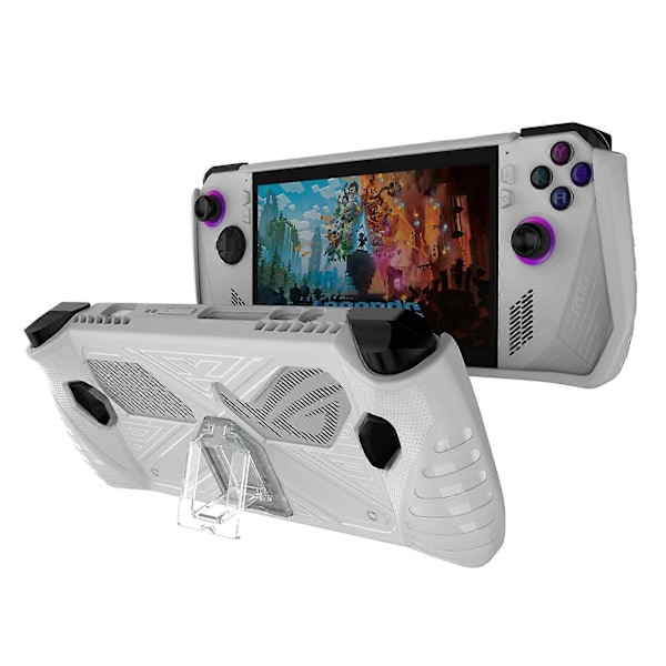 Typ A Mjukt TPU-skal för Asus ROG ALLY Spelkonsol, Anti-droppskydd med PC-stativ Multicolor Style B