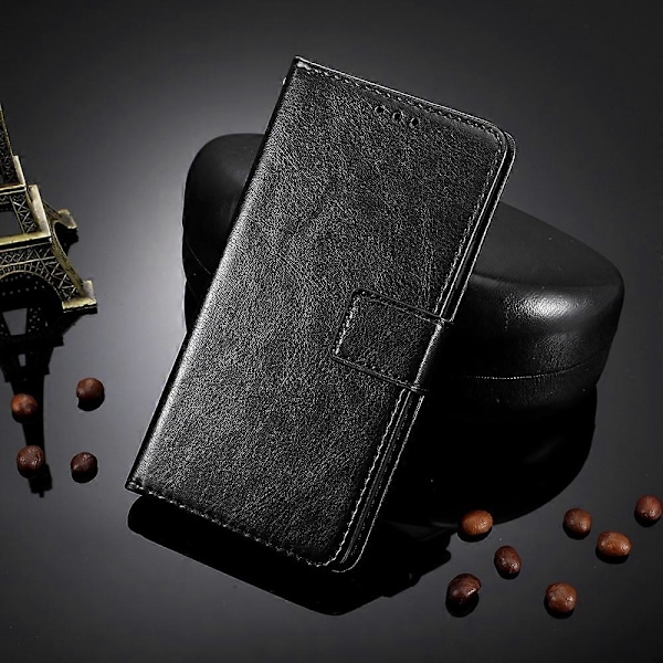 Etui med stativ til OnePlus 10T 5G/Ace Pro 5G, PU-læder + TPU Anti-slid Anti-fald Telefonpung Shell
