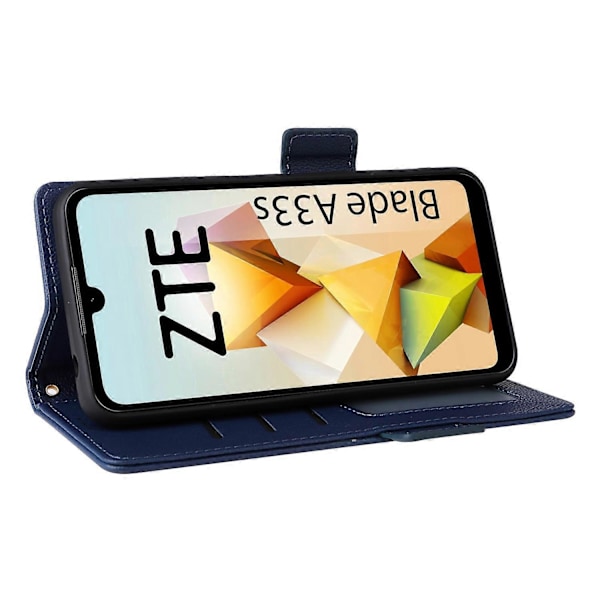 För ZTE Blade A33S Fodral Magnetlås Läder Telefonskal med Rem Multicolor Style D