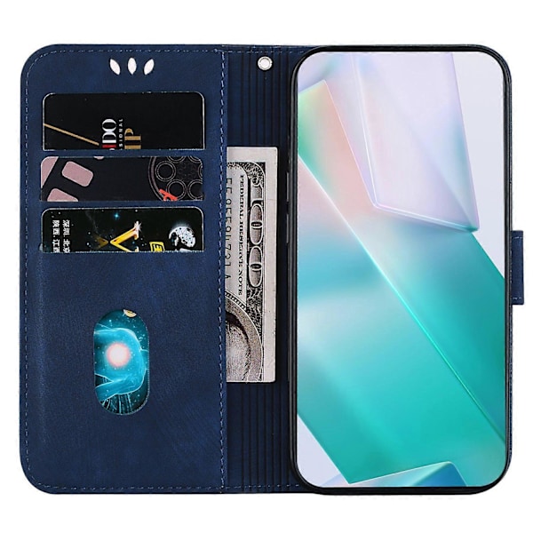 Plånboksfodral i PU-läder med stativ för Oppo A79 5G/A2 5G Multicolor Dark Blue