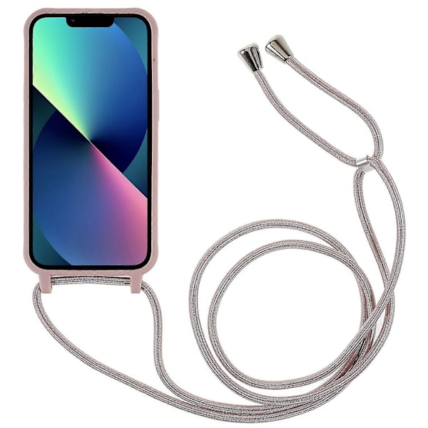 Integrerat TPU-skal för iPhone 14 Plus, reptåligt skydd med snodd Multicolor Style E