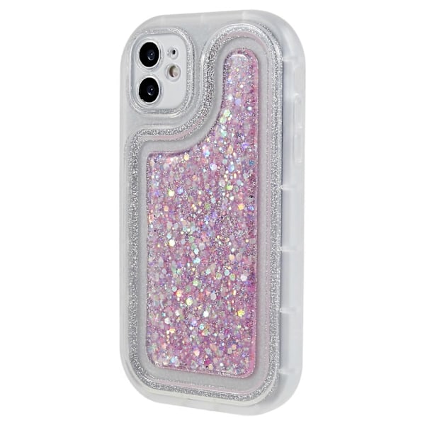 iPhone 11 6.1 tuuman Glitter Sparkle Epoksi TPU Puhelinkotelo Suojakuori Multicolor Style A