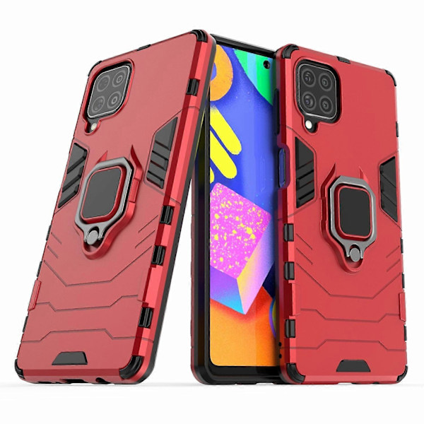 Cool Guard 2-i-1 Ringhållare Ställ PC TPU Hybrid Skal för Samsung Galaxy M62/Galaxy F62