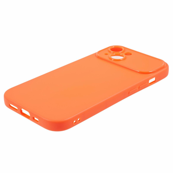 För Iphone 13 Matte Telefon Bakskal Soft Tpu Phone case Cover (exakt bakre linsutskärning) Orange