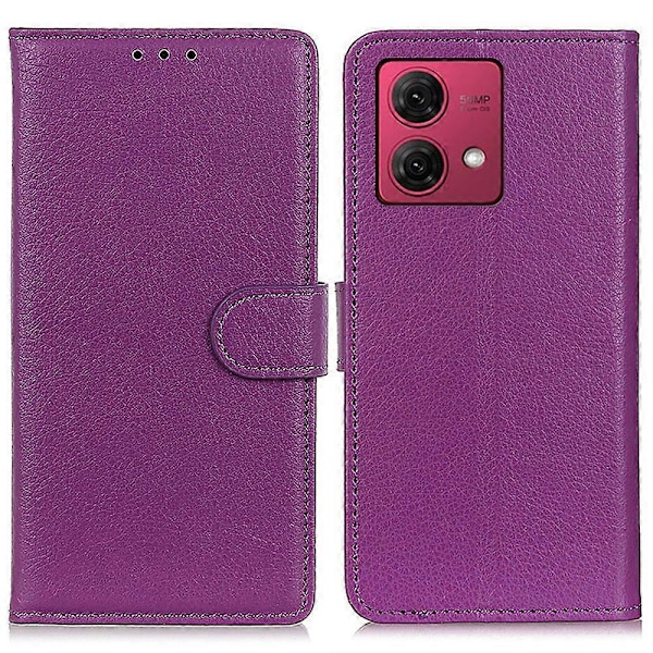 För Motorola Moto G84 5G Skal Stöttåligt Plånboksfodral Litchi Textur PU Läder Telefonskydd Multicolor Style D