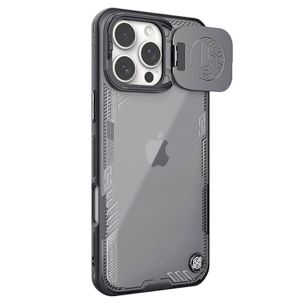 NILLKIN Iceblade Prop Skal för iPhone 16 Pro Max PC+TPU Mobilskal med Linsskydd Stöd - Grön Multicolor Black