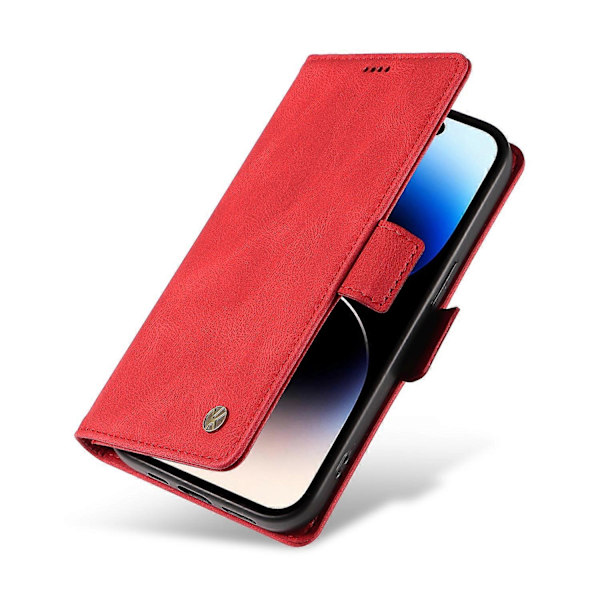 YIKATU YK-005 PU Läder Telefonfodral för iPhone 15 Pro Max, Hudvänligt Stötsäkert Plånboksfodral med Ställ Multicolor Style H