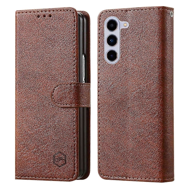 Skal för Samsung Galaxy Z Fold5 5G, enfärgat skyddande fodral PU-läder plånboksfodral Multicolor Style E