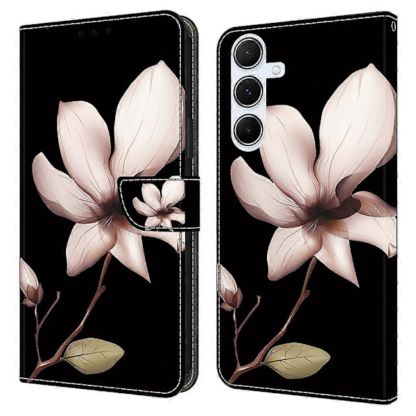 Etui til Samsung Galaxy A36 5G/A56 5G med magnetisk lukning, 3D-mønster, læderpung og telefoncover Multicolor Style B