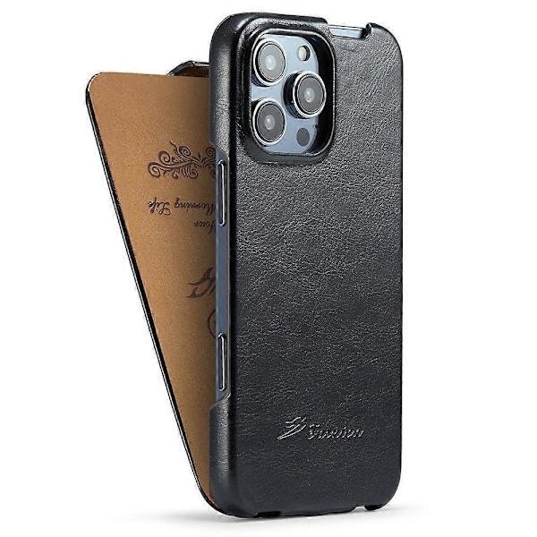 iPhone 16 Pro -kotelo, pystysuuntainen läppä, nahkaa, Crazy Horse -kuvio, puhelinkotelo Multicolor Style A