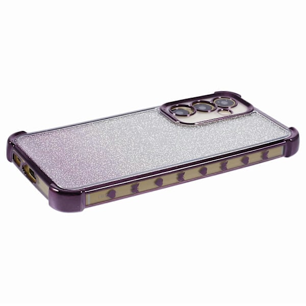 For Samsung Galaxy S23 FE TPU-deksel Glitter Gradient Elektroplettert Anti-Fall Telefonskall Multicolor Style E