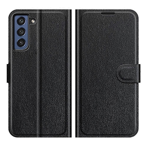 Wallet Design Læder Telefon Cover Folio Flip Cover med Støttefod til Samsung Galaxy S21 FE Multicolor Style A