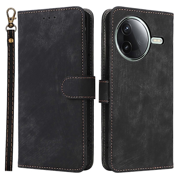 Til Xiaomi Redmi K80 5G/K80 Pro 5G Wallet Case RFID-blokering PU Læder Cover Stand View - Grøn Multicolor Black