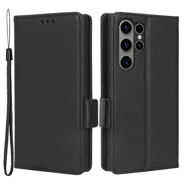 Plånboksfodral för Samsung Galaxy S23 Ultra Mobiltelefon, Ställ, PU-läder, Dubbelt Magnetlås Multicolor Style E
