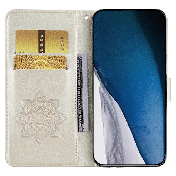 Til Samsung Galaxy A05 4G Etui Ugle Præget PU Læder Anti-drop Telefon Wallet Cover Multicolor Style D