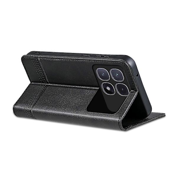 AZNS Xiaomi Redmi K70 Ultra -kotelo, lehmännahkajäljitelmä PU-nahkainen lompakkokotelo - Vihreä Multicolor Black