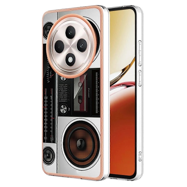Skal för Oppo Reno12 F 4G/Oppo Reno12 F 5G IMD-D Mönstertryck 2.0mm TPU Baksida Multicolor Style F