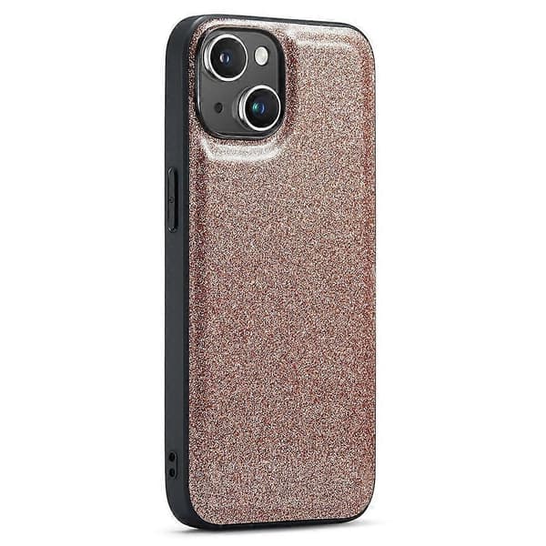 Glitterfodral för iPhone 13 PU-läder+PC+TPU Repskydd Multicolor Style C