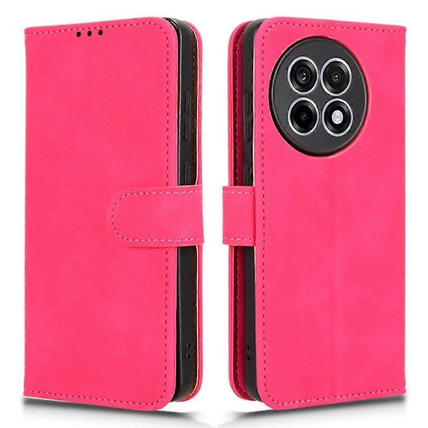 Læder Etui til OnePlus 13R 5G/Ace 5 Pro 5G Hudfølelse Anti Drop Wallet Flip Telefon Cover Multicolor Rose