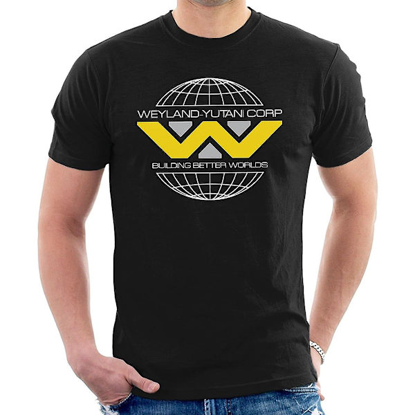 Alien Weyland Yutani Corp Logo Herre T-shirt Black XL
