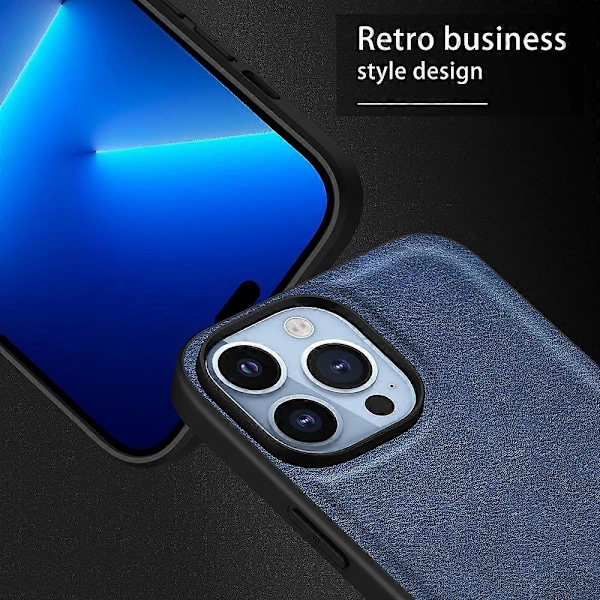 iPhone 15 Pro pudotussuojattu puhelinkotelo Retro PU-nahkapäällysteinen TPU+PC-takakansi Multicolor Style A