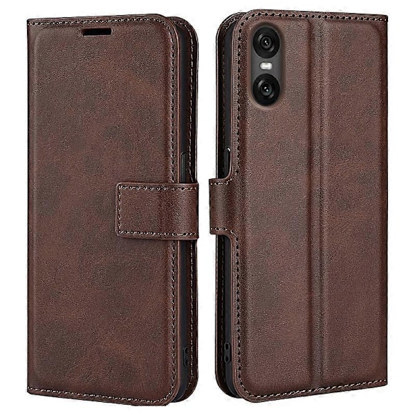 Sony Xperia 10 VI Kotelo Lompakko Vasikan Nahka текстуuri Nahkainen Puhelinkotelo Multicolor Style G