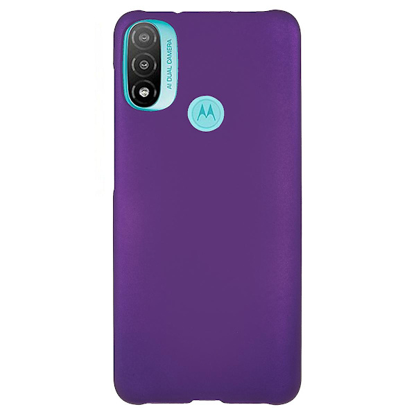 anti-scratch skal Gummerat hårt PC- phone case för Motorola Moto E20/e30/e40 Purple