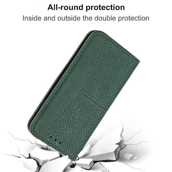 För iPhone 15 Plus Fodral Splitsad PU Läder Ställ Plånboksfodral med Rem Multicolor Style B