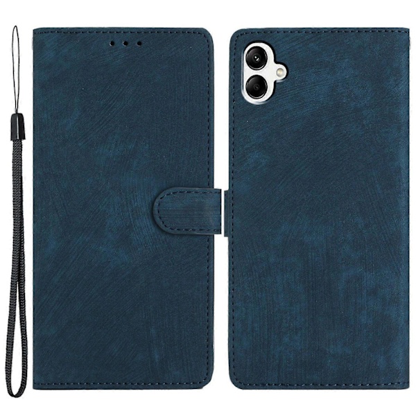 Til Samsung Galaxy A05 4G Etui PU Læder Foldbart Stativ Ensfarvet Telefoncover Multicolor Style D