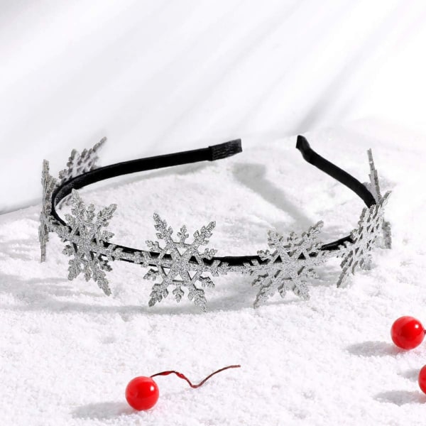 Uusi Glitter Snowflake -panta Ihastuttava jouluponnari Joulu