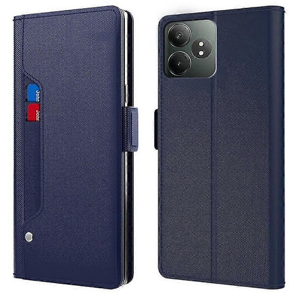 Til Realme GT Neo6 SE 5G/Neo6 5G Etui Kortholder Spejl Læder Telefon Cover Multicolor Style B