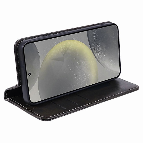 SUTENI PU-Lærdeksel med Folio Flip-Stativ og Lommebok til Samsung Galaxy S24 Multicolor Style D