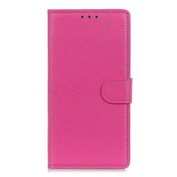 Wallet Design Klassisk Litchi Tekstur Læder Telefon Stand Case til iPhone 13 mini 5.4 tommer Multicolor Style D