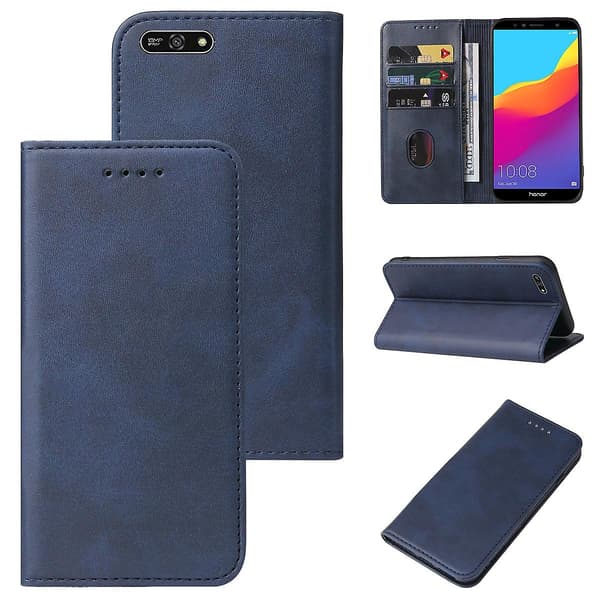 Läderfodral för Honor 7A Pro Blue
