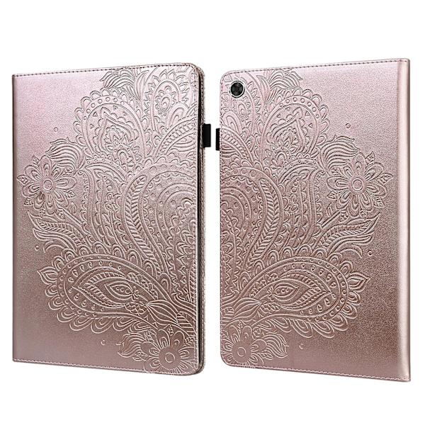 PU Læder Etui til Samsung Galaxy Tab A9+, Tablet Cover med Kortholder Rose Gold