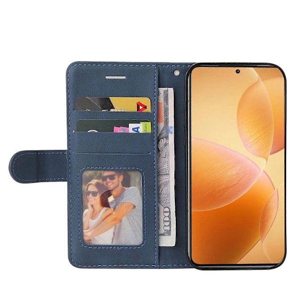 KT Leather Series-1 Xiaomi 14T Pro -puhelinnahkakotelo, värillinen, lompakkoteline Multicolor Style B