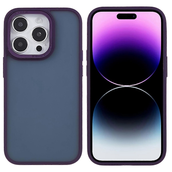 FULEXIN För iPhone 15 Pro PC+TPU Mobilskal Metall Linsskyddsram Anti-Repskydd Multicolor Style G